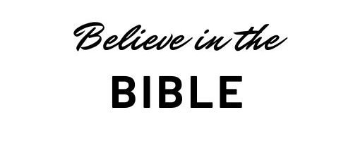 Believe in the Bible - Logo